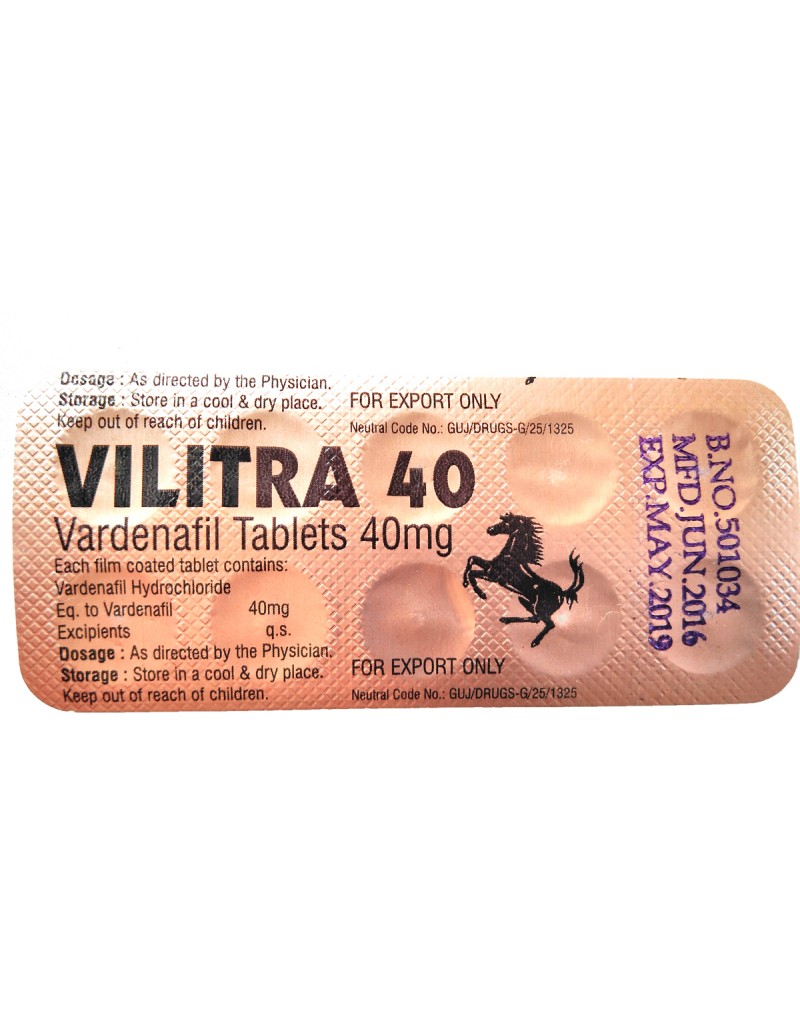 LEVITRA (VILITRA-40)  Vardenafil 40mg , 10 tabs