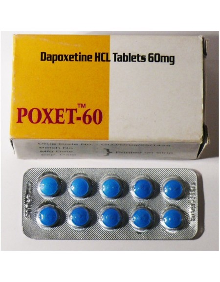 POXET-60  (Dapoxetine) 10 tabs, 60mg each 